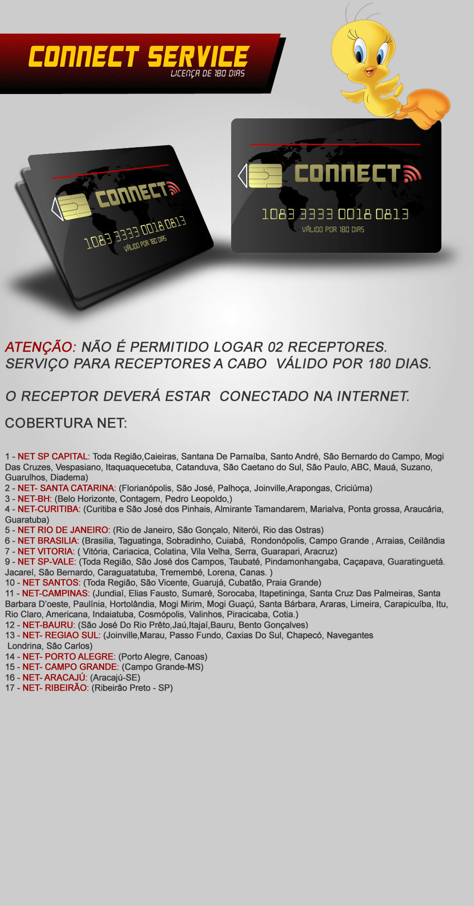 CONNECT SERVICE 180 DIAS